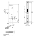 Heavy-duty pivot bolt mortise lock for tubular frame doors
