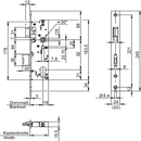 Mortise lock with emergency exit function D
