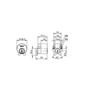 External cylinder for rim locks