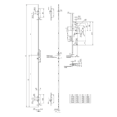 Key-operated multi-point lock with emergency exit function