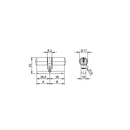 Double cylinder asymmetric
