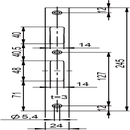 Striking plates for tubular frame doors