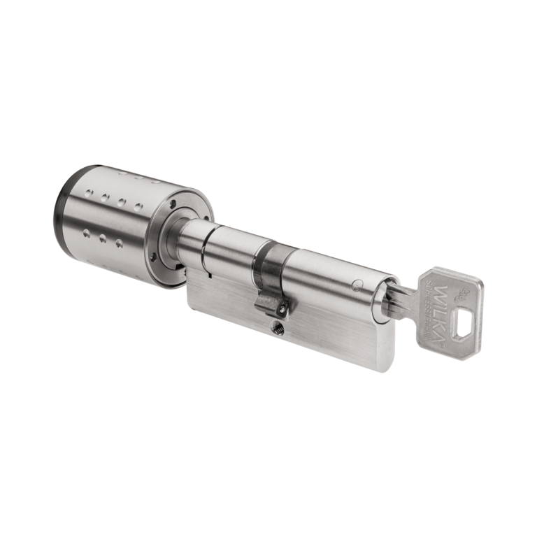 Electronic knob cylinder, inner side with standard profile cylinder
