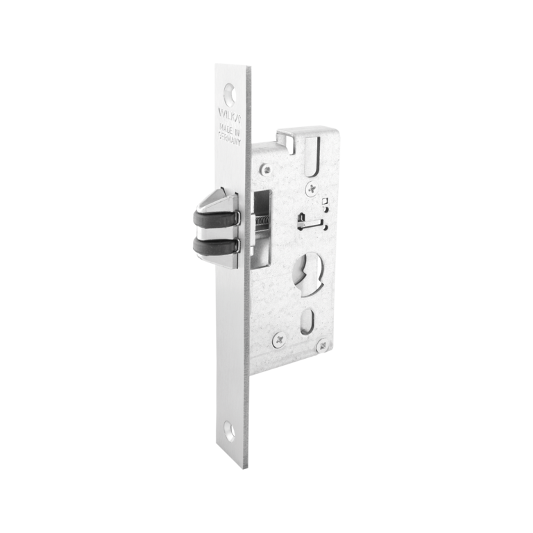 Mortise lock with roller bolt