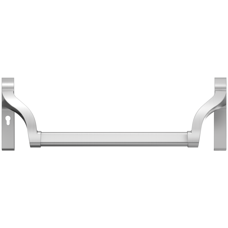 Emergency exit push bar for tubular frame doors
