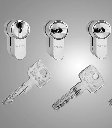 Mechanical locking cylinders from WILKA