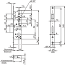 Mortise lock for tubular frame doors
