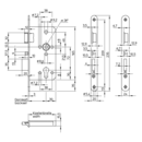 Self-locking mortise lock with emergency exit function