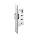 Mortise latch lock for tubular frame doors