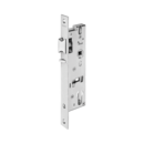 Mortise lock for tubular frame doors with latch bolt guard