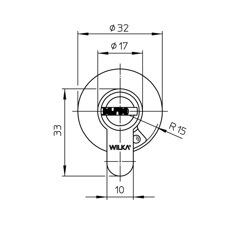 Anti-Amok knob cylinder