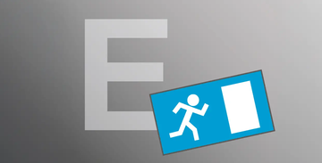 Panic function E is used in door systems where unauthorised opening from the outside is to be prevented. 
