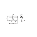 Double cylinder with emergency exit function