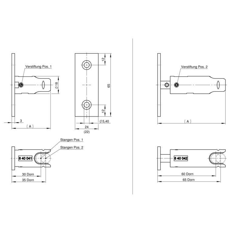 Upper shoot bolt guide