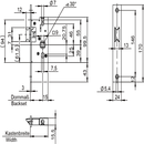 Mortise latch lock with emergency exit function