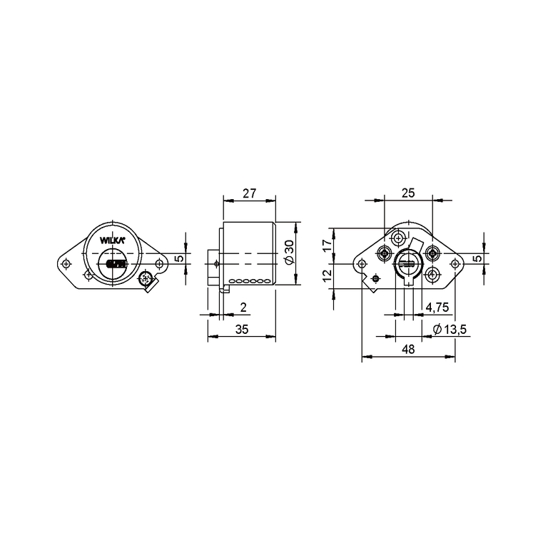 Contact cylinder for elevator control systems