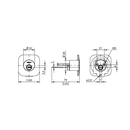 External cylinder for rim locks