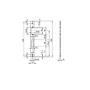 E-opener U-shaped striking plates for tubular frame doors