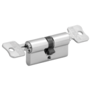Double cylinder with double locking