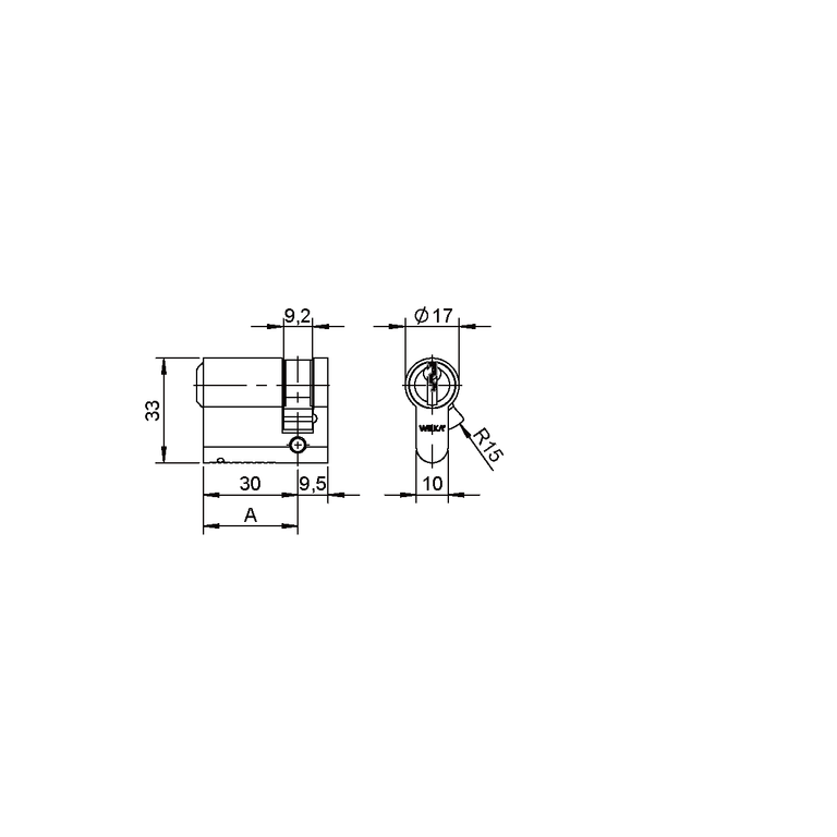 Half cylinder free-wheel FZG