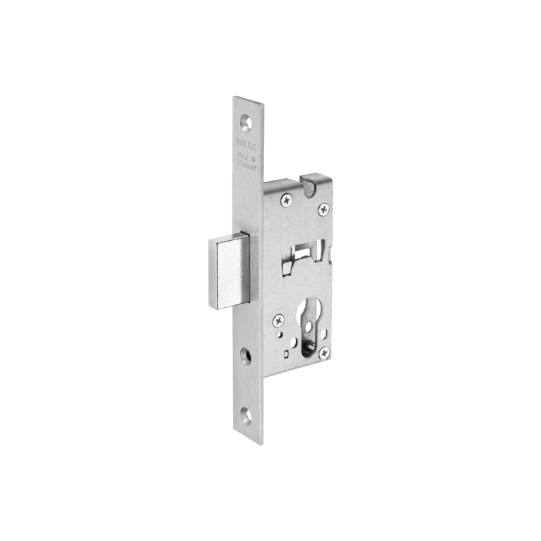 Mortise deadbolt lock for tubular frame doors
