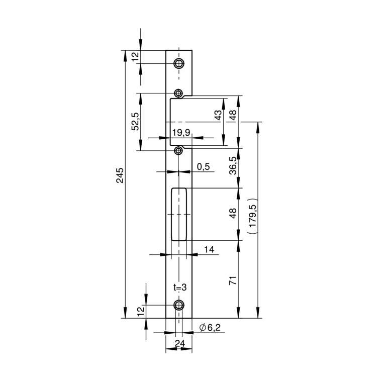 E-opener striking plates for tubular frame doors