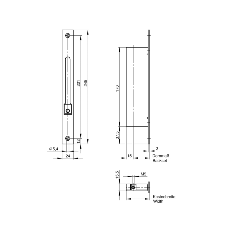 Espagnolette lock
