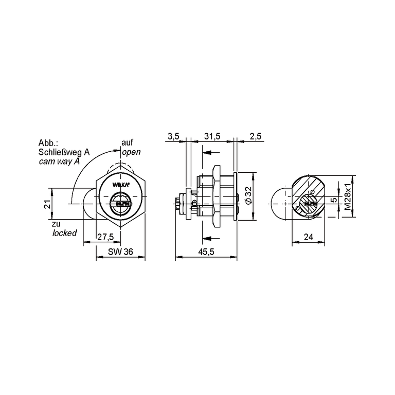 Cam lock cylinder