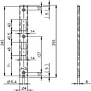 U-shaped striking plates for tubular frame doors