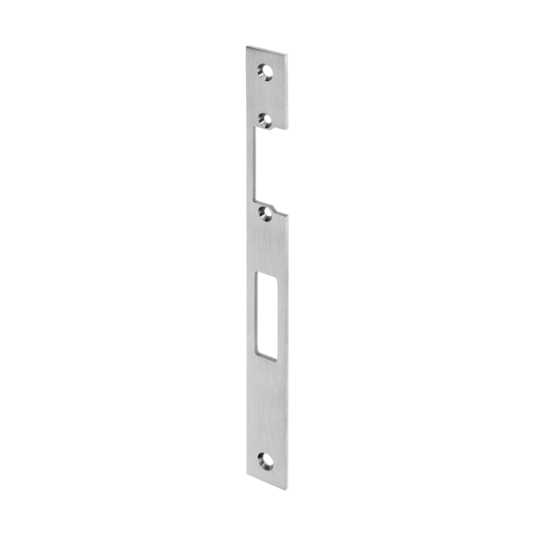 E-opener striking plates for tubular frame doors