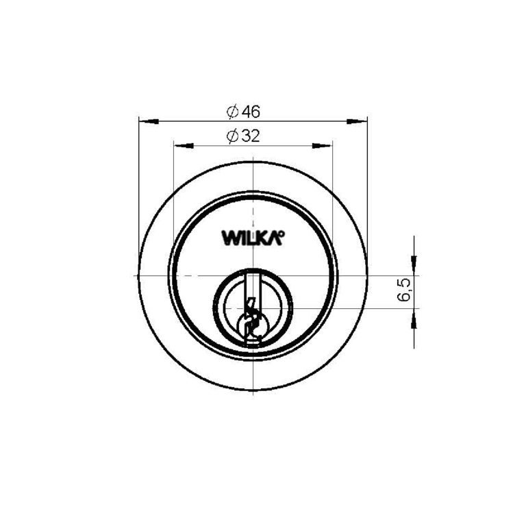 External cylinder for rim locks