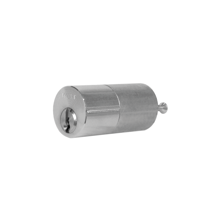 Round cylinder for garage door locks