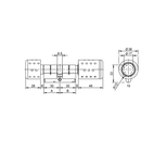 Electronic double knob cylinder
