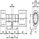 Electronic double knob cylinder