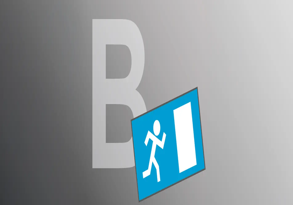 Panic function B is used for door systems that must ensure temporary access from the inside and outside and must also be temporarily inaccessible from the outside.