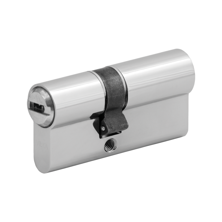Double cylinder with emergency function asymmetric