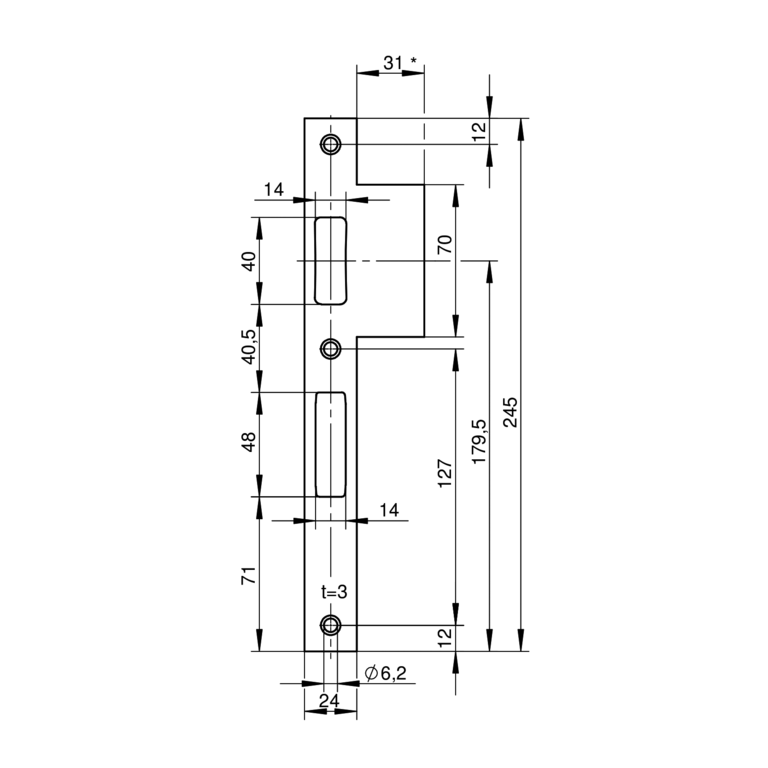 Lipped striking plates for tubular frame doors