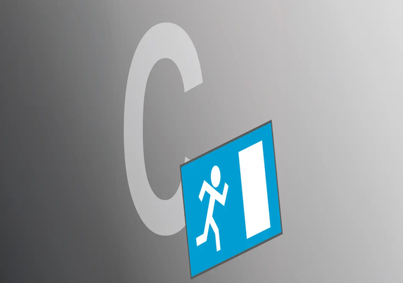 Panic function C is used for doors where unauthorised opening from the outside must be prevented. 