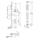 Heavy-duty mortise deadbolt lock for tubular frame doors