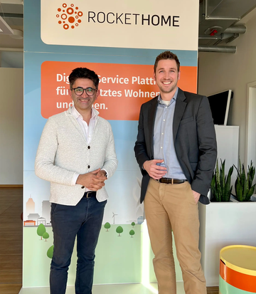 Rockethome Managing Director Yüksel Sirmasac and WILKA Managing Director Robert Schlieper