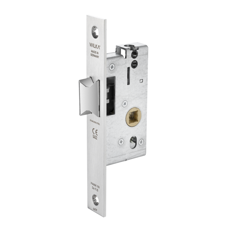 Mortise latch lock with emergency exit function