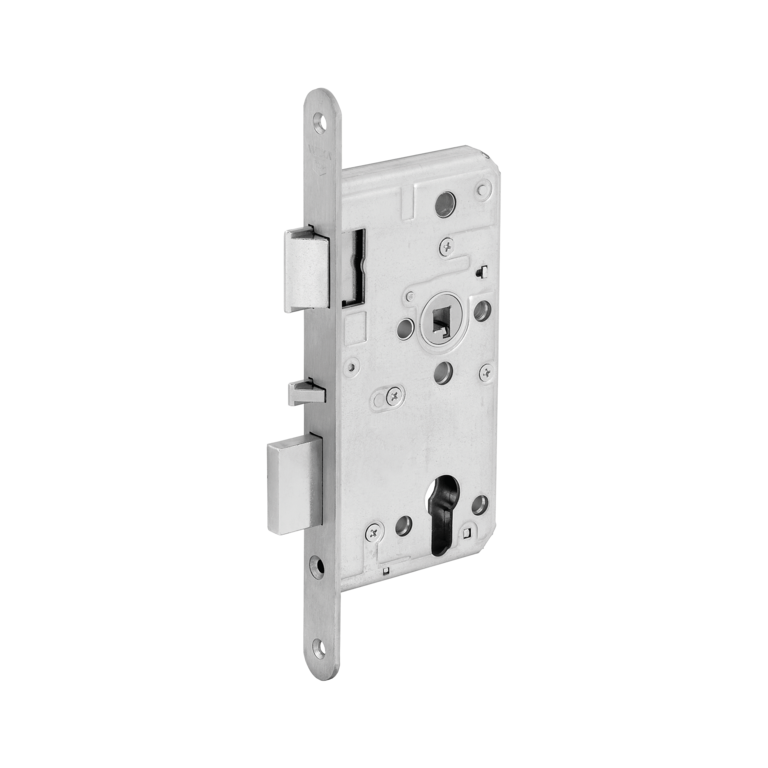 Self-locking mortise lock with emergency exit function