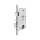 Self-locking mortise lock with emergency exit function
